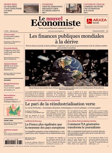 Le nouvel Economiste – 12 mai 2023 Cover