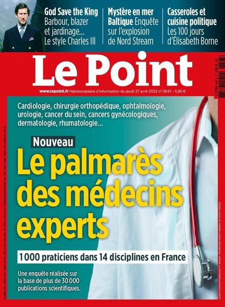 Le Point – 27 avril 2023 Cover
