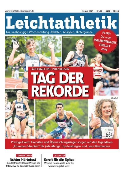 Leichtathletik – 16 Mai 2023 Cover