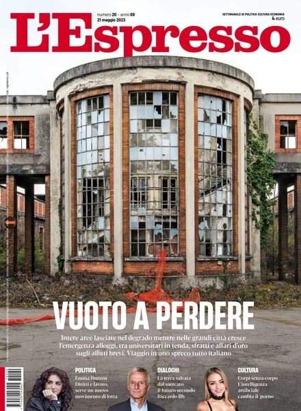 l’Espresso – 21 Maggio 2023 Cover