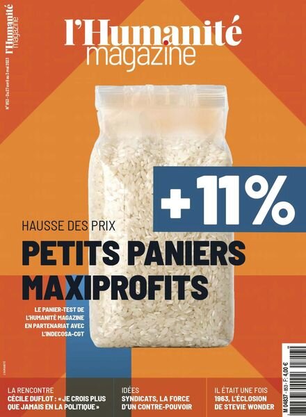 L’Humanite Magazine – 27 avril 2023 Cover