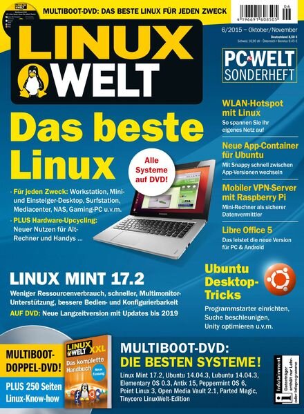 Linux Welt – Oktober 2015 Cover