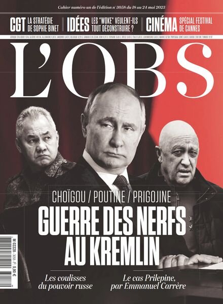 L’Obs – 18 Mai 2023 Cover