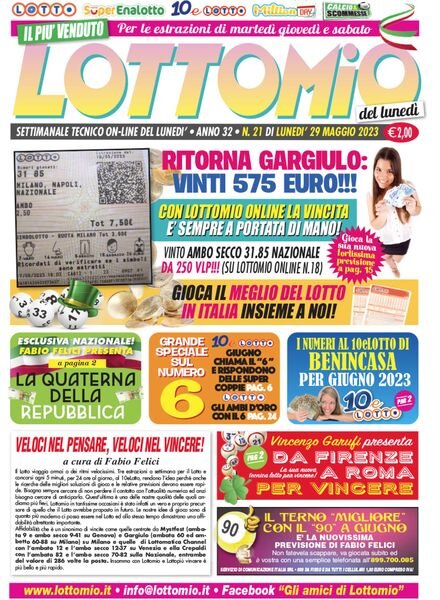 Lottomio – 29 Maggio 2023 Cover