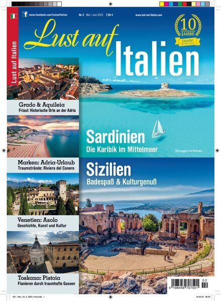 Lust auf Italien – 09 Mai 2023 Cover