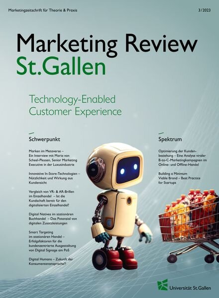 Marketing Review St Gallen – April 2023 Cover