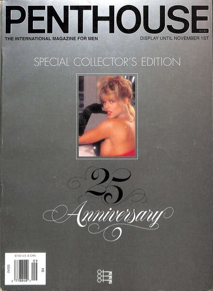 Penthouse USA – 25th Anniversary Issue September 1994 Cover