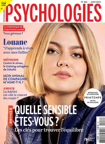 Psychologies France – Juin 2023 Cover