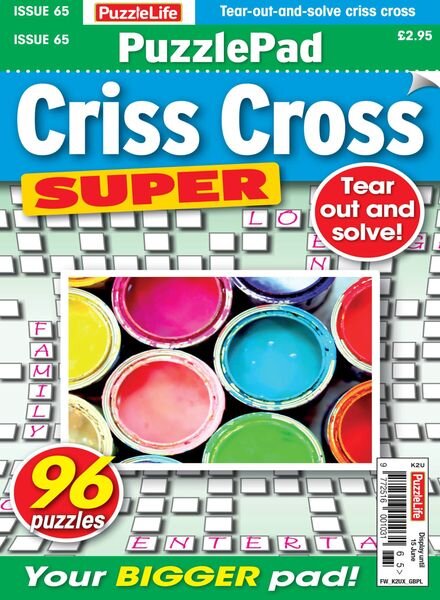 PuzzleLife PuzzlePad Criss Cross Super – 18 May 2023 Cover
