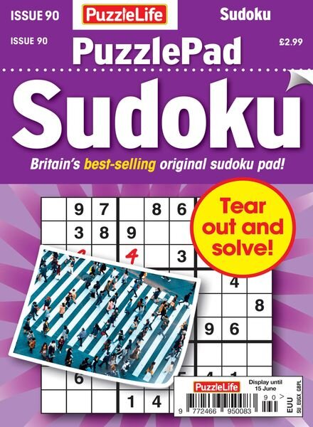PuzzleLife PuzzlePad Sudoku – 18 May 2023 Cover