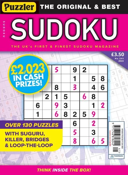 Puzzler Sudoku – May 2023 Cover