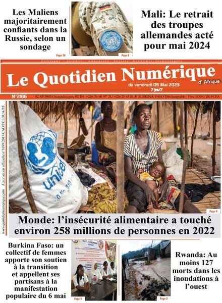 Quotidien Numerique d’Afrique – 05 mai 2023 Cover