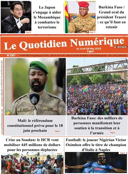 Quotidien Numerique d’Afrique – 08 mai 2023 Cover