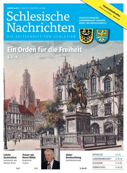 Schlesische Nachrichten – Nr 4 2023 Cover