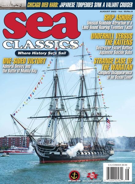 Sea Classics – Where History Sets Sail! – August 2022 Cover
