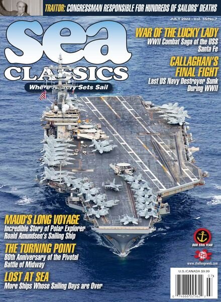 Sea Classics – Where History Sets Sail! – July 2022 Cover