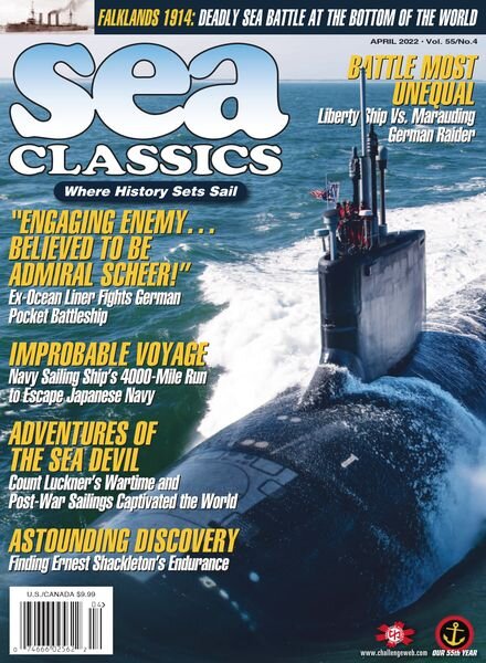 Sea Classics – Where History Sets Sail! – March 2022 Cover