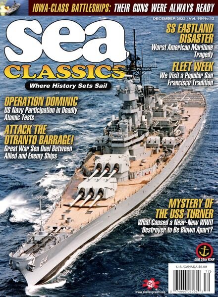 Sea Classics – Where History Sets Sail! – November 2022 Cover