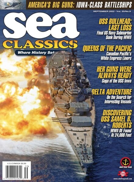 Sea Classics – Where History Sets Sail! – September 2022 Cover