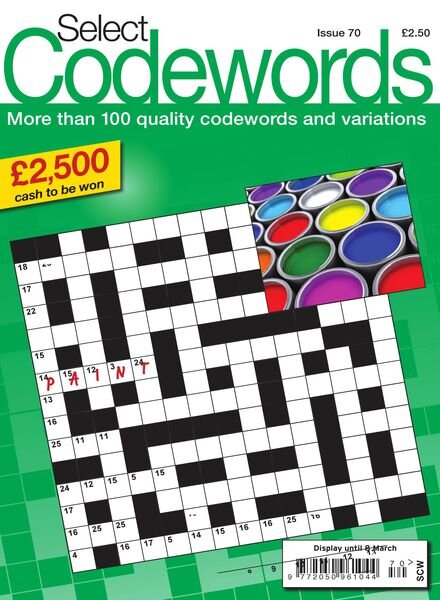 Select Codewords – 08 February 2018 Cover
