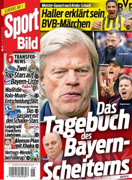 Sport Bild – 24 Mai 2023 Cover