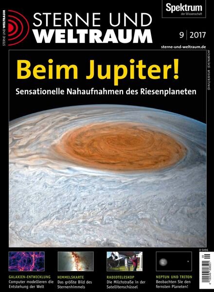 Sterne und Weltraum – 11 August 2017 Cover