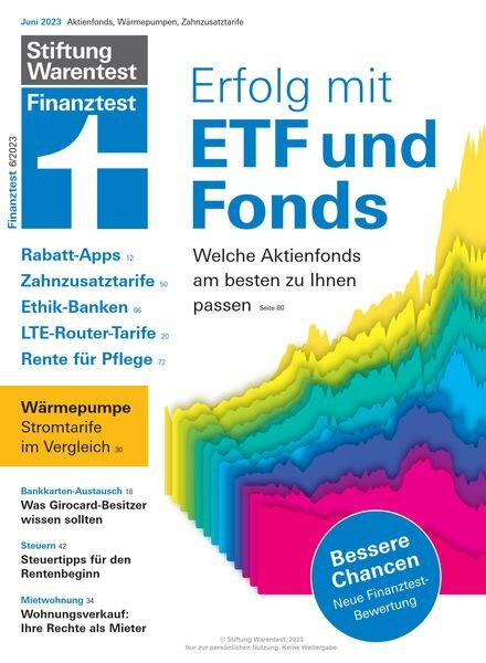 Stiftung Warentest Finanztest – June 2023 Cover