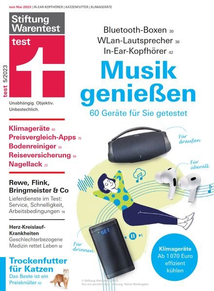 Stiftung Warentest Testmagazin – Mai 2023 Cover