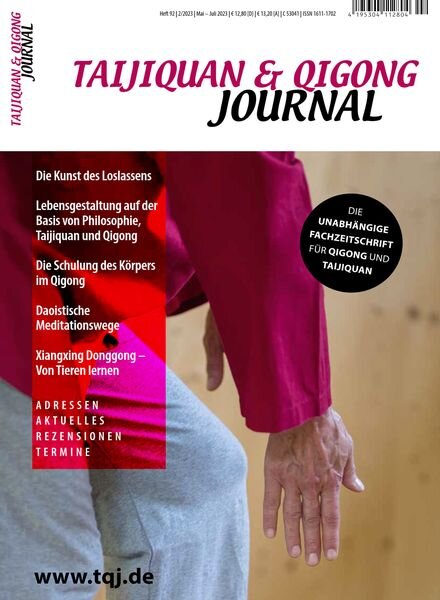 Taijiquan & Qigong Journal – Mai-Juli 2023 Cover