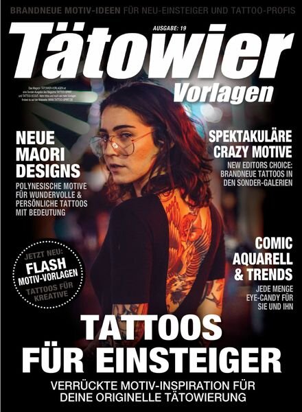 Tatowier-Vorlagen – Juni 2023 Cover