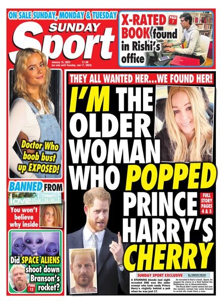 The Sunday Sport – January 15, 2023 Cover