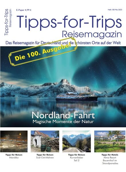 Tipps for Trips – Mai 2023 Cover