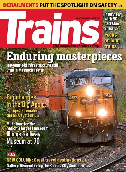Trains – July 2023 Cover