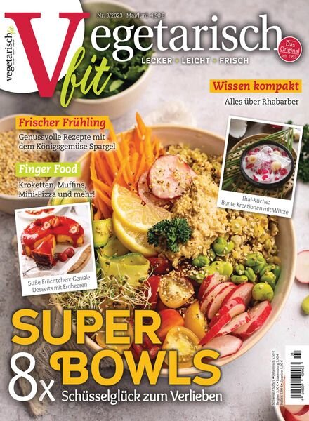 vegetarisch fit – Mai 2023 Cover