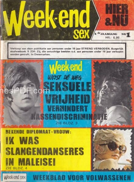 Week-end Sex Netherlands – Vol 02 N 01 Cover