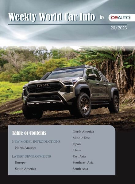 Weekly World Car Info – 20 May 2023 Cover