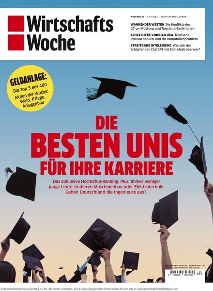 Wirtschaftswoche Magazin – 12 Mai 2023 Cover