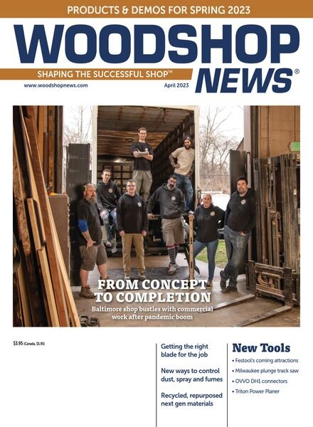 Woodshop News – April 2023 Cover