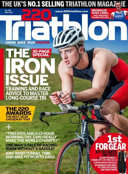 220 Triathlon – April 2013 Cover