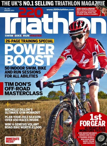 220 Triathlon – December 2012 Cover