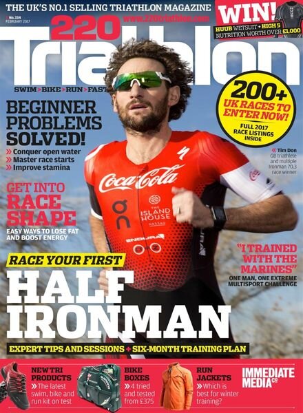220 Triathlon – January 2017 Cover