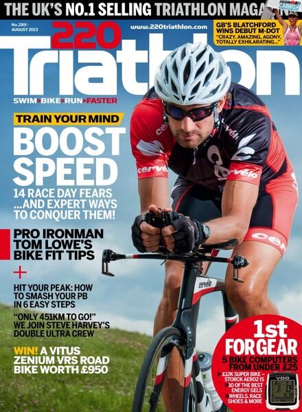 220 Triathlon – July 2013 Cover