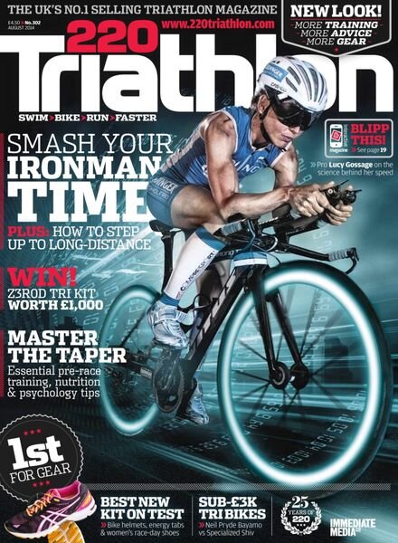 220 Triathlon – July 2014 Cover