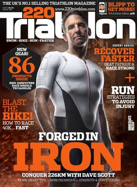 220 Triathlon – July 2015 Cover
