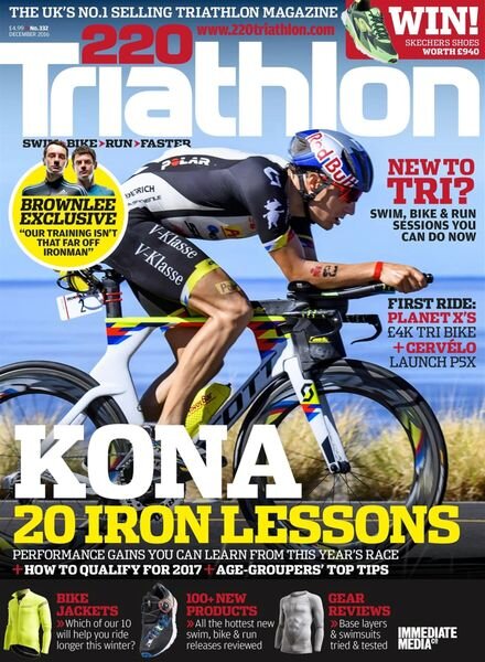 220 Triathlon – November 2016 Cover