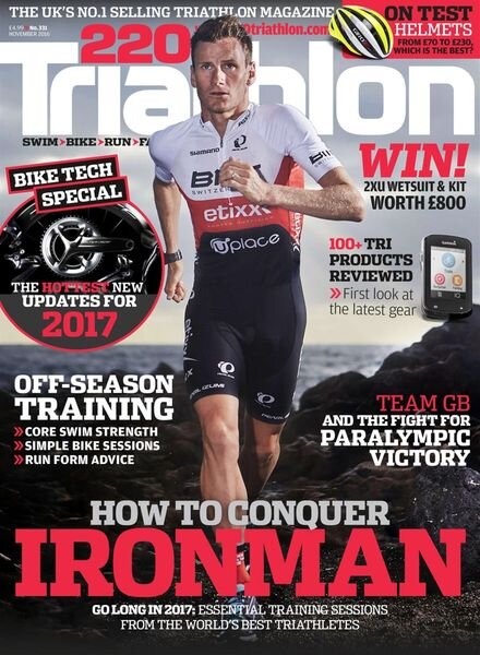 220 Triathlon – October 2016 Cover