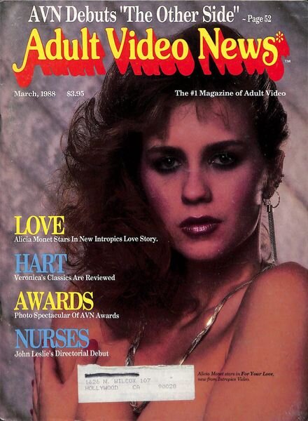 Adult Video News – March 1988 Cover