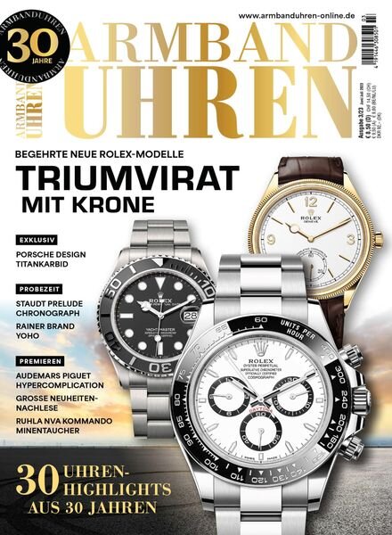 Armbanduhren – Juni 2023 Cover