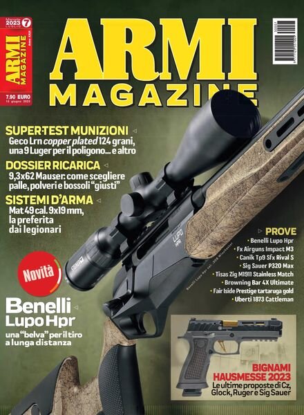 Armi Magazine – luglio 2023 Cover