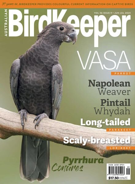 Australian Birdkeeper – Volume 36 Issue 9 – June-July 2023 Cover